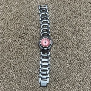 Coral Nixon Dial Silver Watch